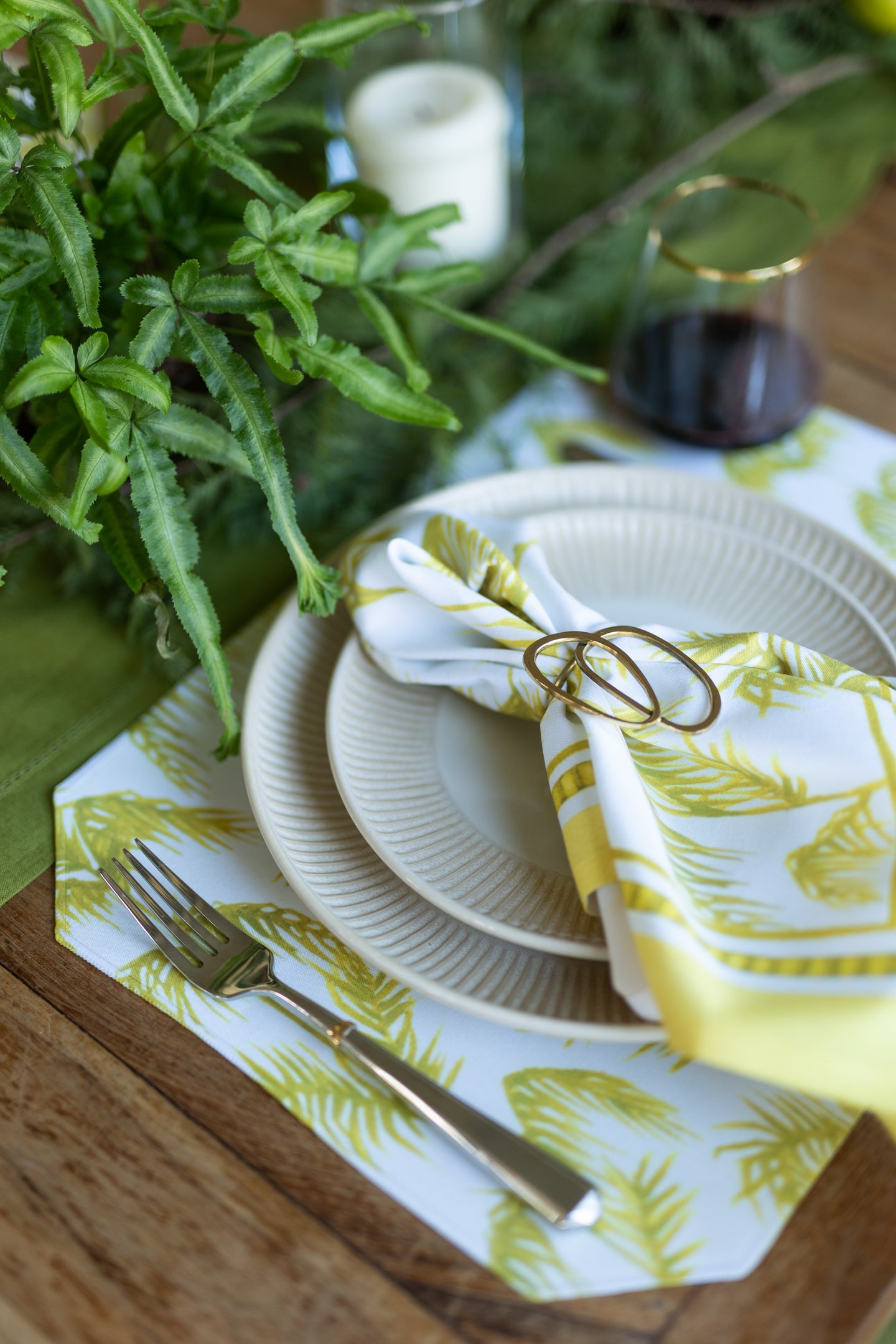 Palm Dinner Napkins | Set of 4